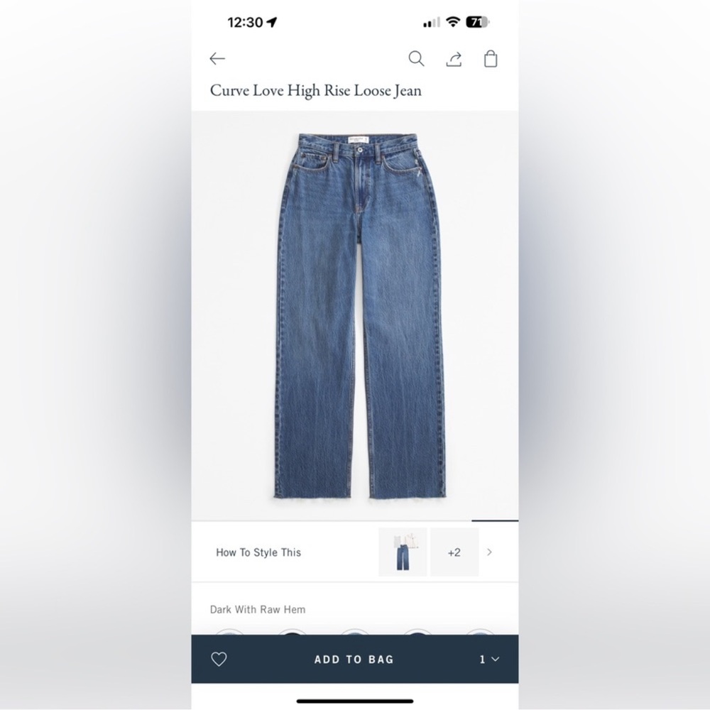 Abercrombie Curve Love Jeans